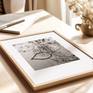 Autumn Mirage, framed (example)