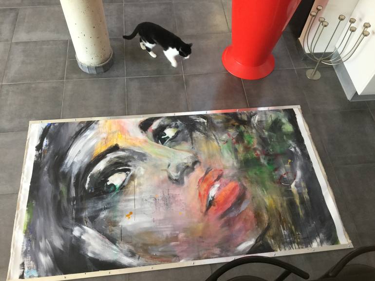 Original Women Painting by Marie-Blanche Giannorsi