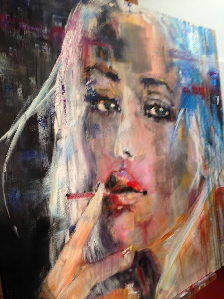 Original Portrait Painting by Marie-Blanche Giannorsi