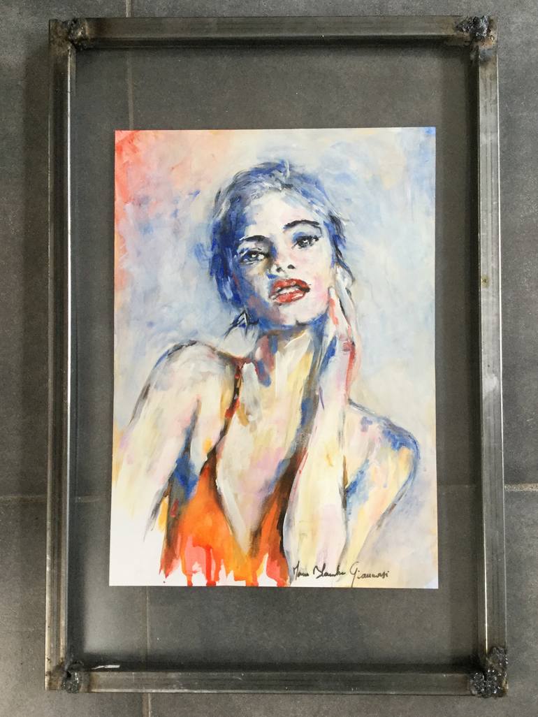 Original Portrait Painting by Marie-Blanche Giannorsi