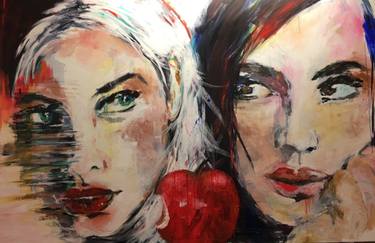 Original Figurative Women Paintings by Marie-Blanche Giannorsi