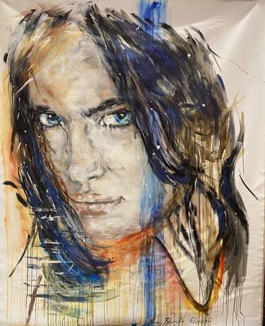 Original Portraiture Portrait Paintings by Marie-Blanche Giannorsi