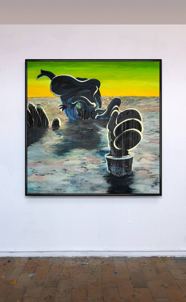 Original Pop Art Pop Culture/Celebrity Painting by Dominic-Petru Virtosu