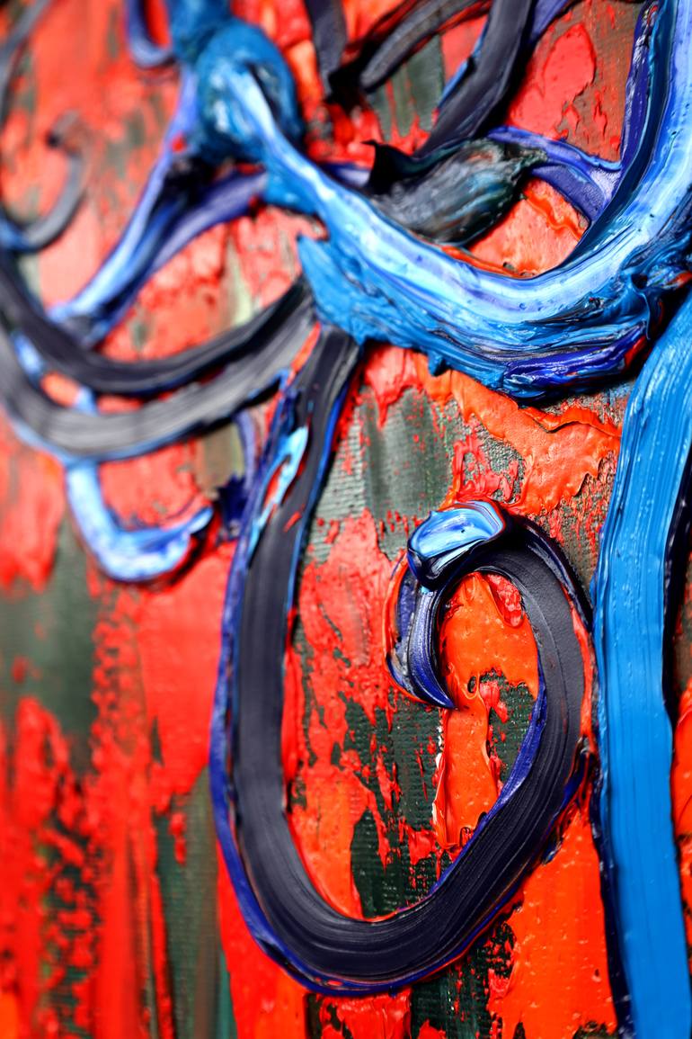 Original Art Deco Architecture Painting by Dominic-Petru Virtosu