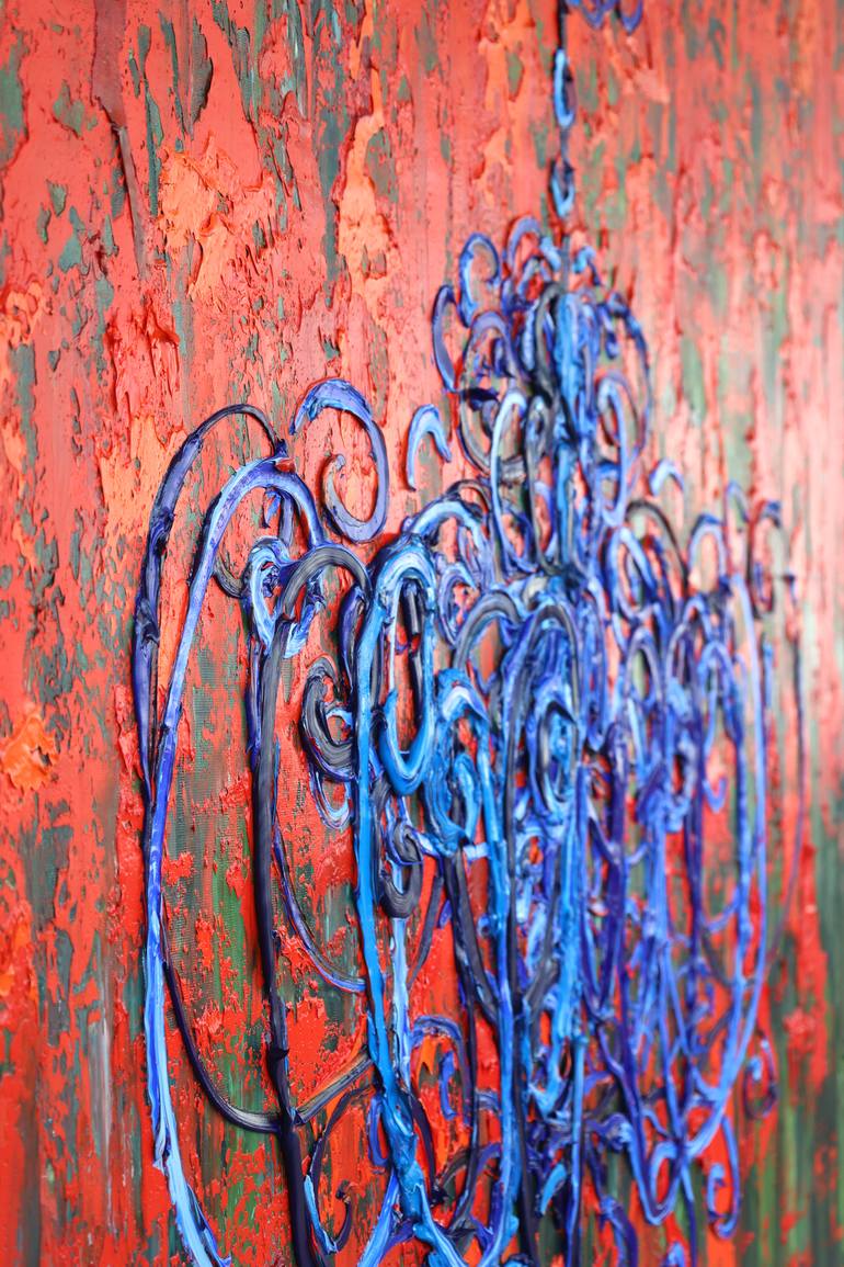 Original Art Deco Architecture Painting by Dominic-Petru Virtosu