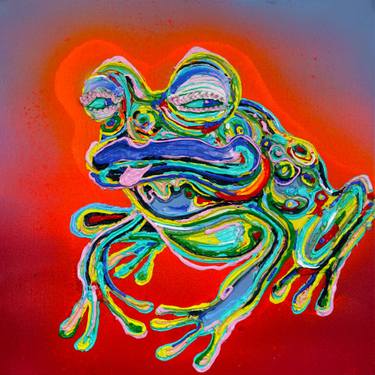 Original Expressionism Animal Painting by Dominic-Petru Virtosu