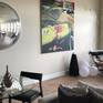Artwork in the collectors home.
