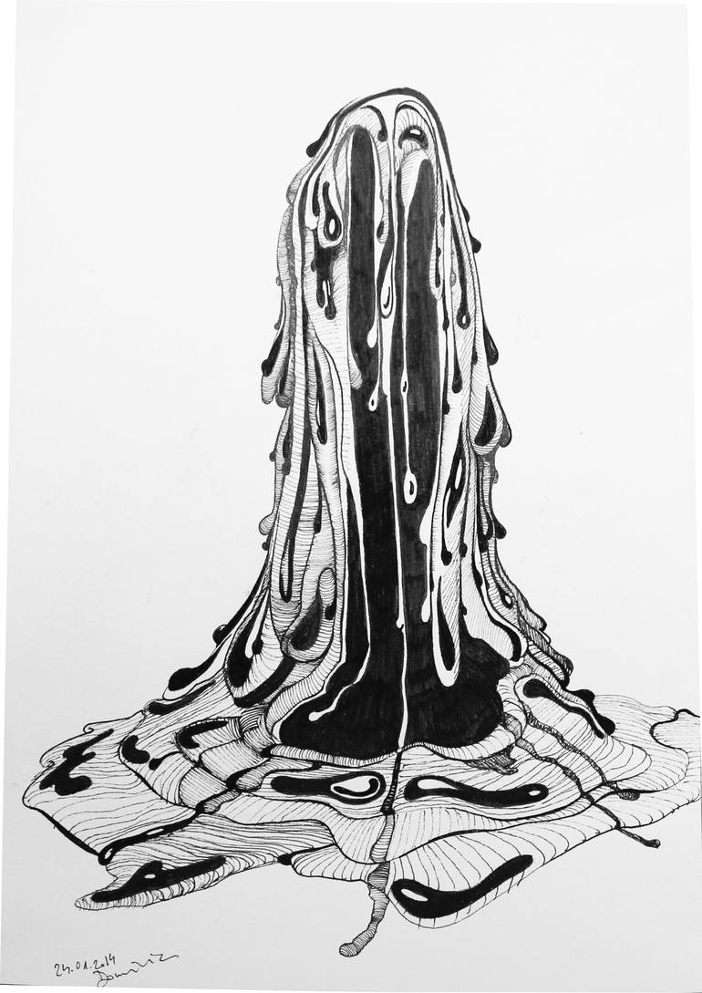 Something melting continuously Drawing by DominicPetru Virtosu