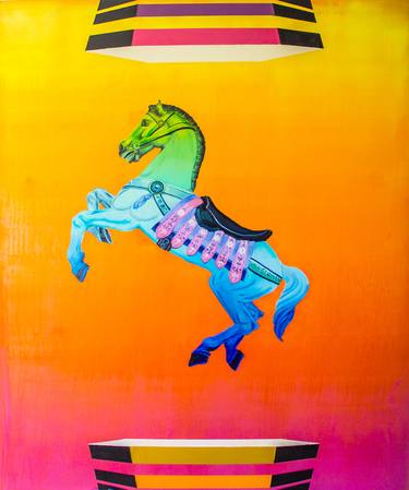 Print of Pop Art Horse Paintings by Dominic-Petru Virtosu