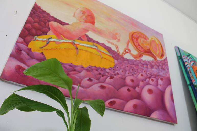 Original Figurative Fantasy Painting by Dominic-Petru Virtosu