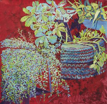 Print of Expressionism Garden Paintings by Dominic-Petru Virtosu