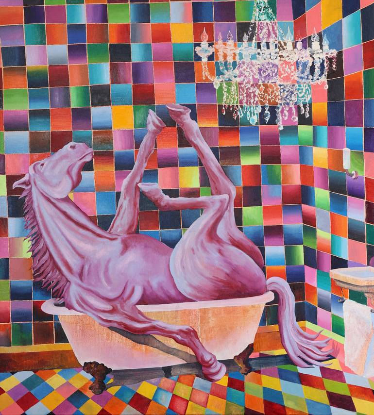 Print of Fine Art Horse Paintings by Dominic-Petru Virtosu