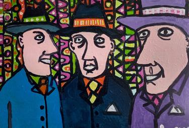 Print of Expressionism Men Paintings by Clinton De Vere