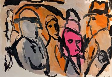 Print of Abstract Expressionism People Paintings by Clinton De Vere