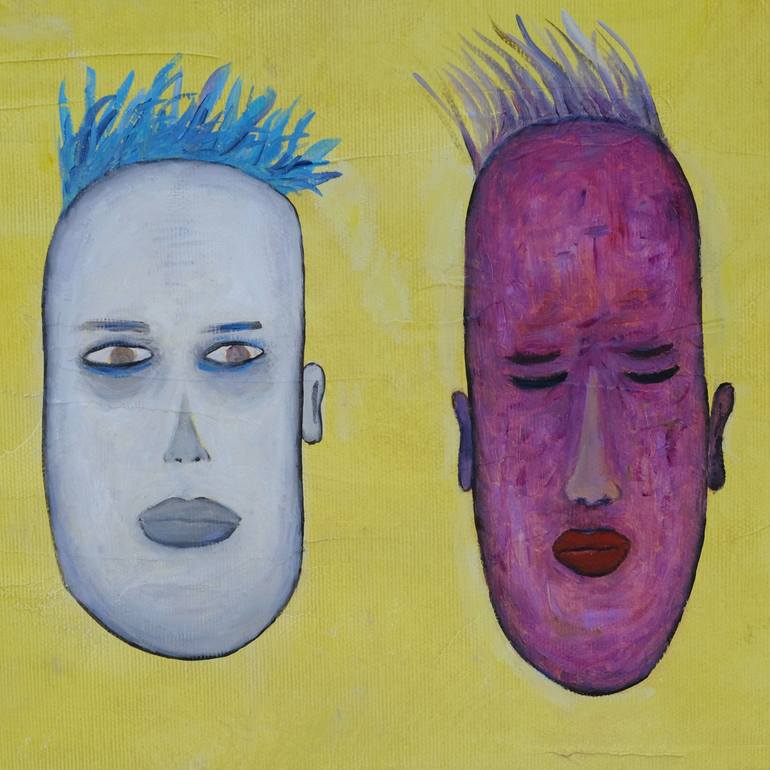 Original People Painting by Ventzislav Dikov
