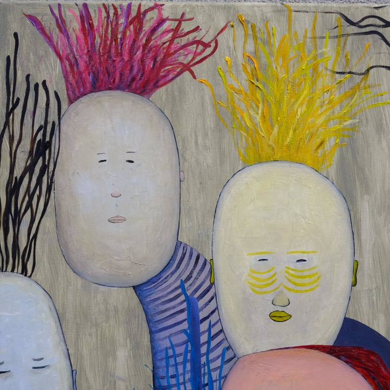 Original Figurative People Painting by Ventzislav Dikov