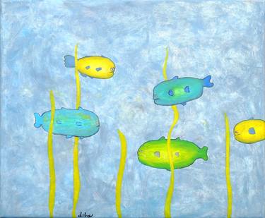 Print of Fish Paintings by Ventzislav Dikov