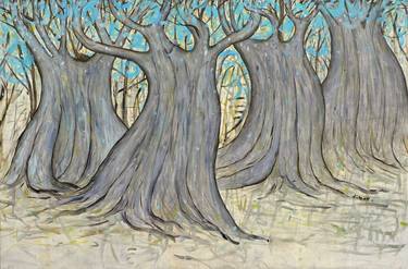 Print of Fine Art Tree Paintings by Ventzislav Dikov