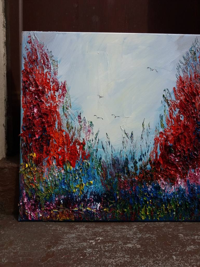 Original Abstract Nature Painting by Marjory Sime