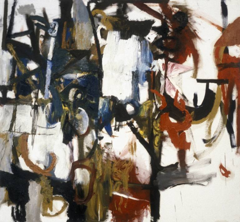 Original Abstract Expressionism Abstract Paintings by Andrea Deschambeault