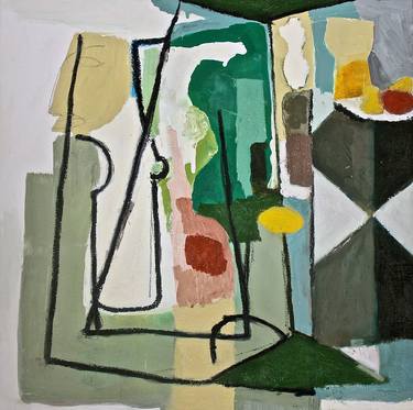 Print of Cubism Still Life Paintings by Andrea Deschambeault