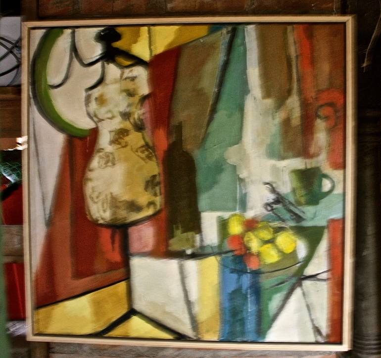 Original Abstract Expressionism Still Life Painting by Andrea Deschambeault