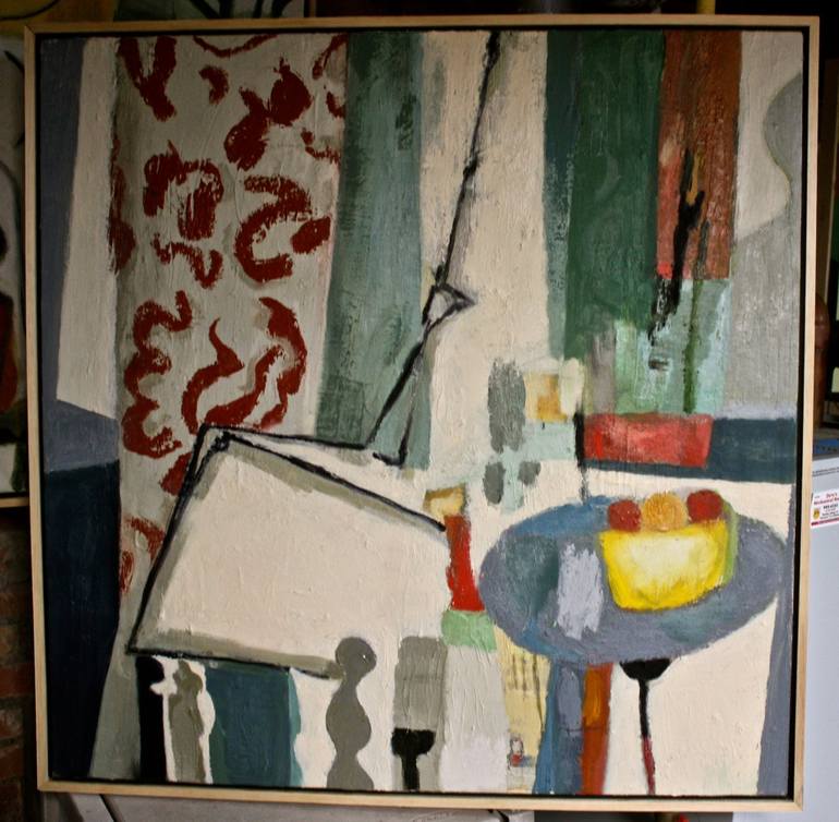 Original Abstract Still Life Painting by Andrea Deschambeault