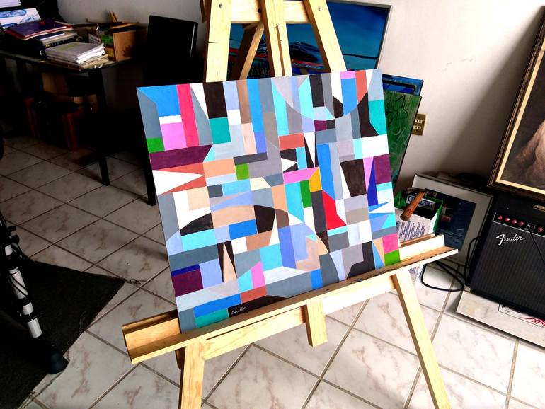 Original Conceptual Abstract Painting by Christian Calvillo