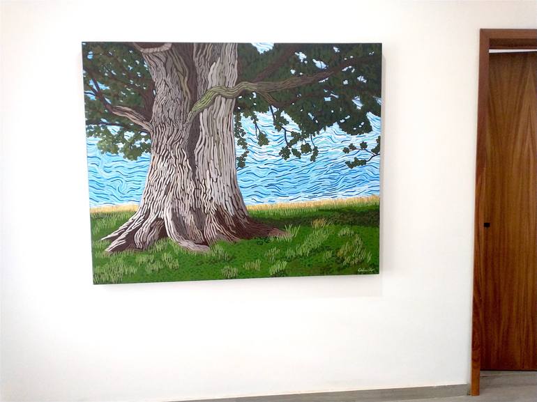 Original Figurative Landscape Painting by Christian Calvillo