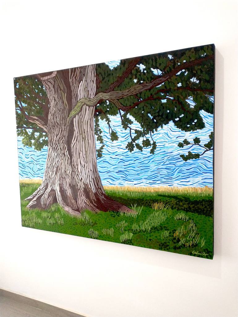 Original Figurative Landscape Painting by Christian Calvillo