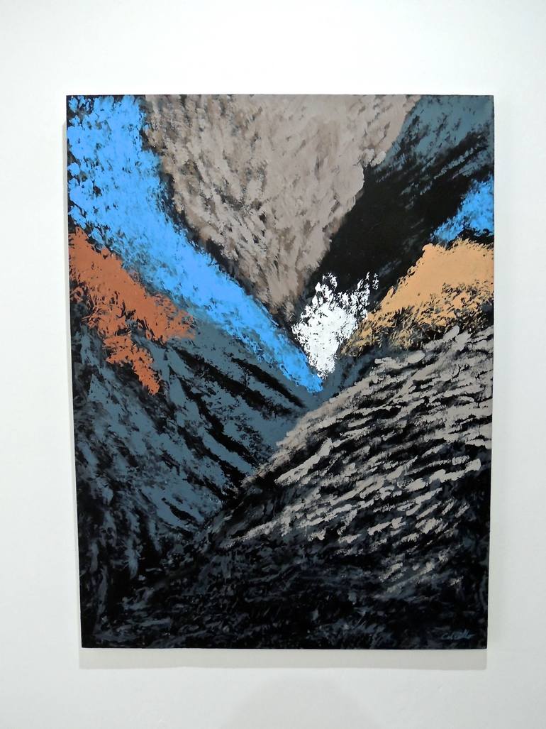 Original Abstract Expressionism Abstract Painting by Christian Calvillo