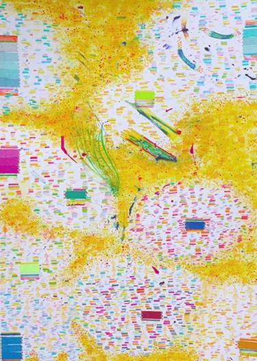 Original Fine Art Abstract Drawing by Kaja El Attar