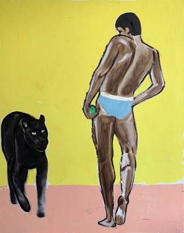 Original Figurative Men Paintings by Olga Ermol