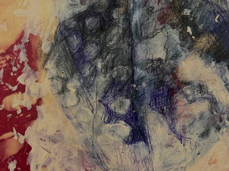 Original Abstract Landscape Drawing by Denitsa Ilcheva
