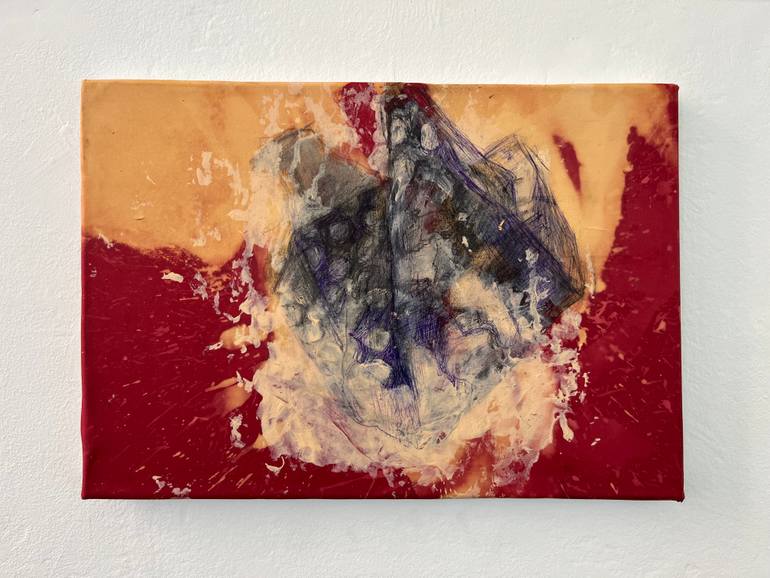 Original Abstract Landscape Drawing by Denitsa Ilcheva