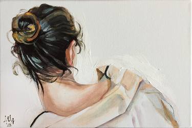 Original Realism People Paintings by Szabrina Maharita