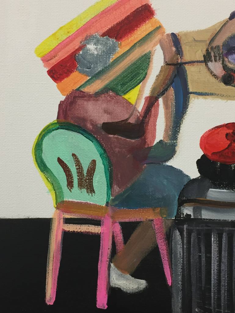 Original Figurative People Painting by Szabrina Maharita
