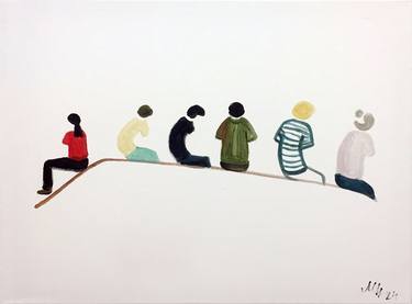 Original Abstract People Paintings by Szabrina Maharita