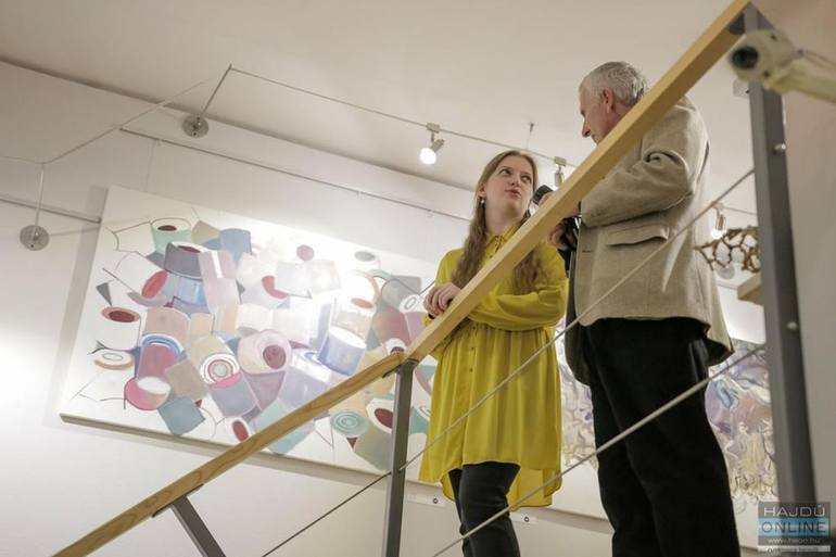 Original Art Deco People Painting by Szabrina Maharita