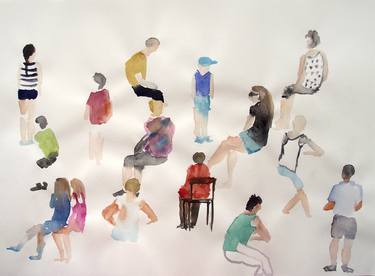 Original Figurative People Paintings by Szabrina Maharita