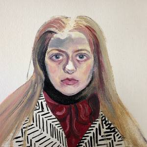Collection Self portrait with striped coat
