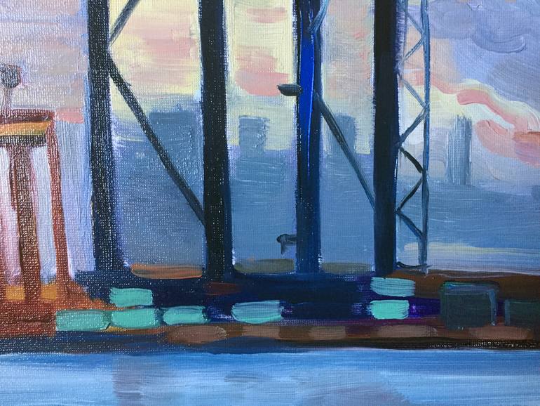 Original Expressionism Seascape Painting by Szabrina Maharita