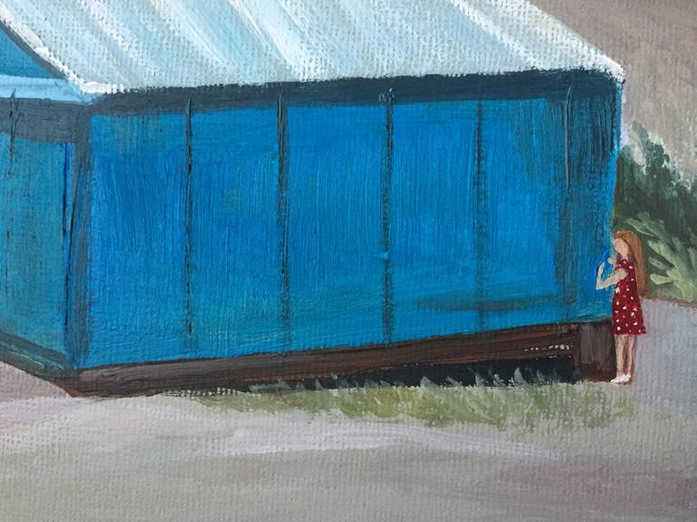 Original Expressionism Children Painting by Szabrina Maharita