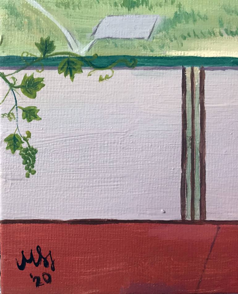 Original Expressionism Architecture Painting by Szabrina Maharita