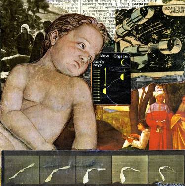 Original Dada Classical mythology Collage by Thomas Terceira