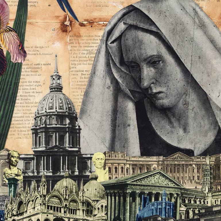 Original Fine Art Women Collage by Thomas Terceira