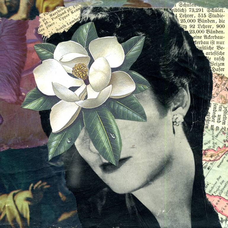 Original Dada Women Collage by Thomas Terceira