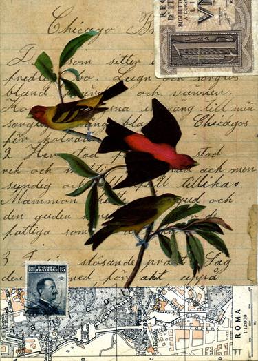 Original Fine Art Nature Collage by Thomas Terceira