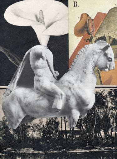Original Fine Art Classical mythology Collage by Thomas Terceira