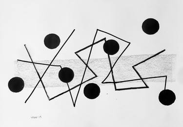 Original Abstract Geometric Drawings by Victor Tarragó